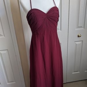 Azazie Women's Size A6 Burgundy  Floor Length Dress / Bridesmaid/ Prom